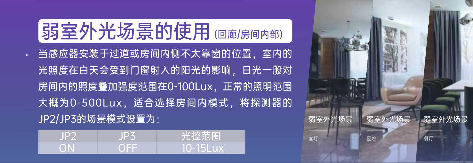 PA467-弱室外光場(chǎng)景的使用(回廊/房間內(nèi)部)